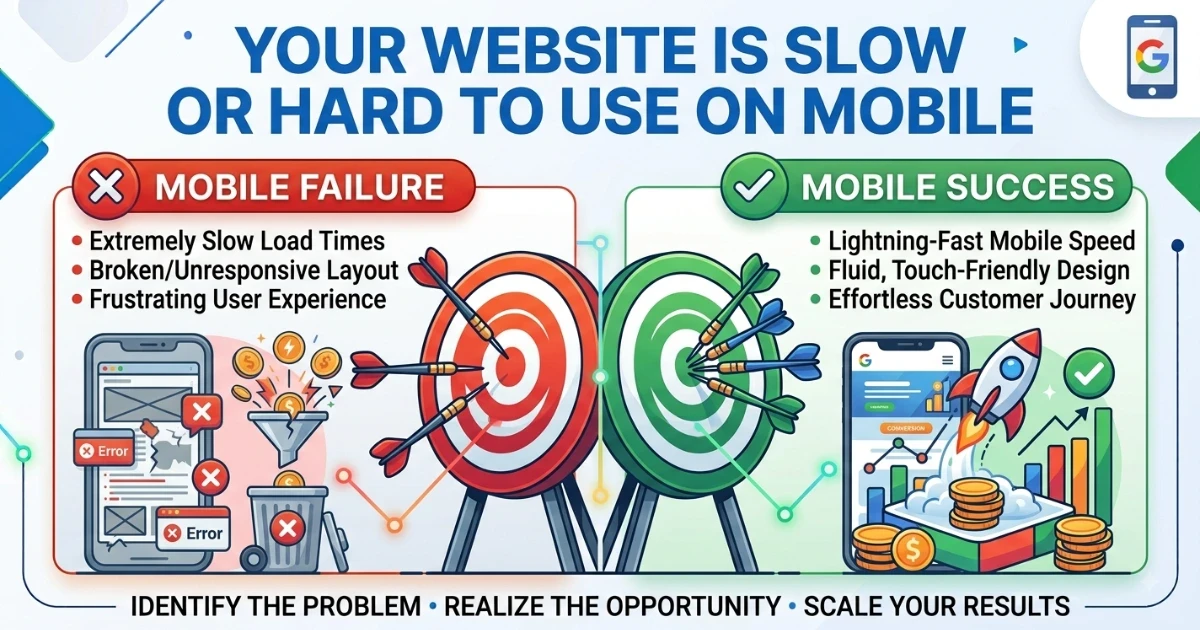Your Website Is Slow or Hard to Use on Mobile Your Website Is Slow or Hard to Use on Mobile